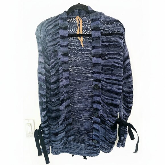 GILMAR crocheted made in Italy cardigan - Picture 1 of 6